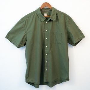 Old Navy Green Men's Short Sleeve Shirt Size 2XL